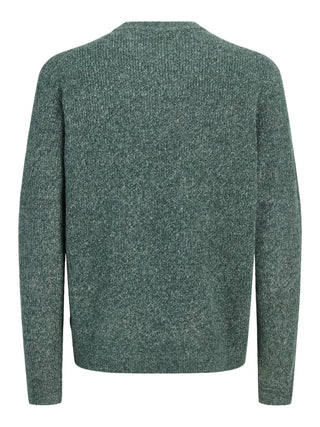 Jack&Jones maglia girocollo uomo misto lana verde melange 12300465 LAUREL WREATH MELANGE JACK&JONES
