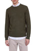 Jack&Jones maglia girocollo uomo trama a rombi verde