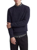 Jack&Jones maglia girocollo uomo trama a rombi blu