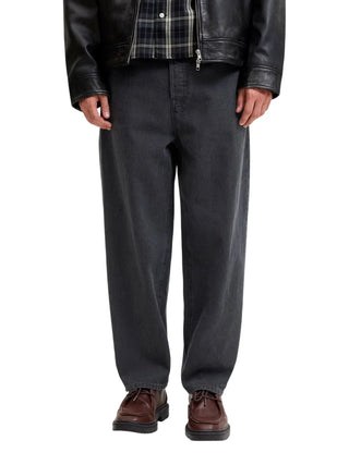 Jack&Jones jeans uomo barrel fit lavaggio nero 12303260 AT643 JACK&JONES 