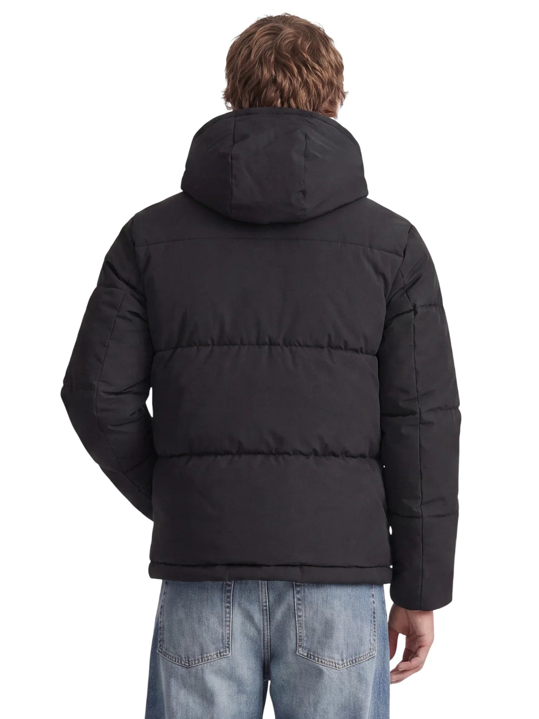 Jack&Jones piumino uomo trapuntato Galaxy con cappuccio nero