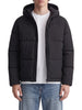 Jack&Jones piumino uomo trapuntato Galaxy con cappuccio nero