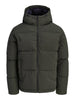 Jack&Jones piumino uomo trapuntato Galaxy con cappuccio verde