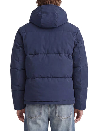 Jack&Jones piumino uomo trapuntato Galaxy con cappuccio blu 12303930 SKY CAPTAIN JACK&JONES