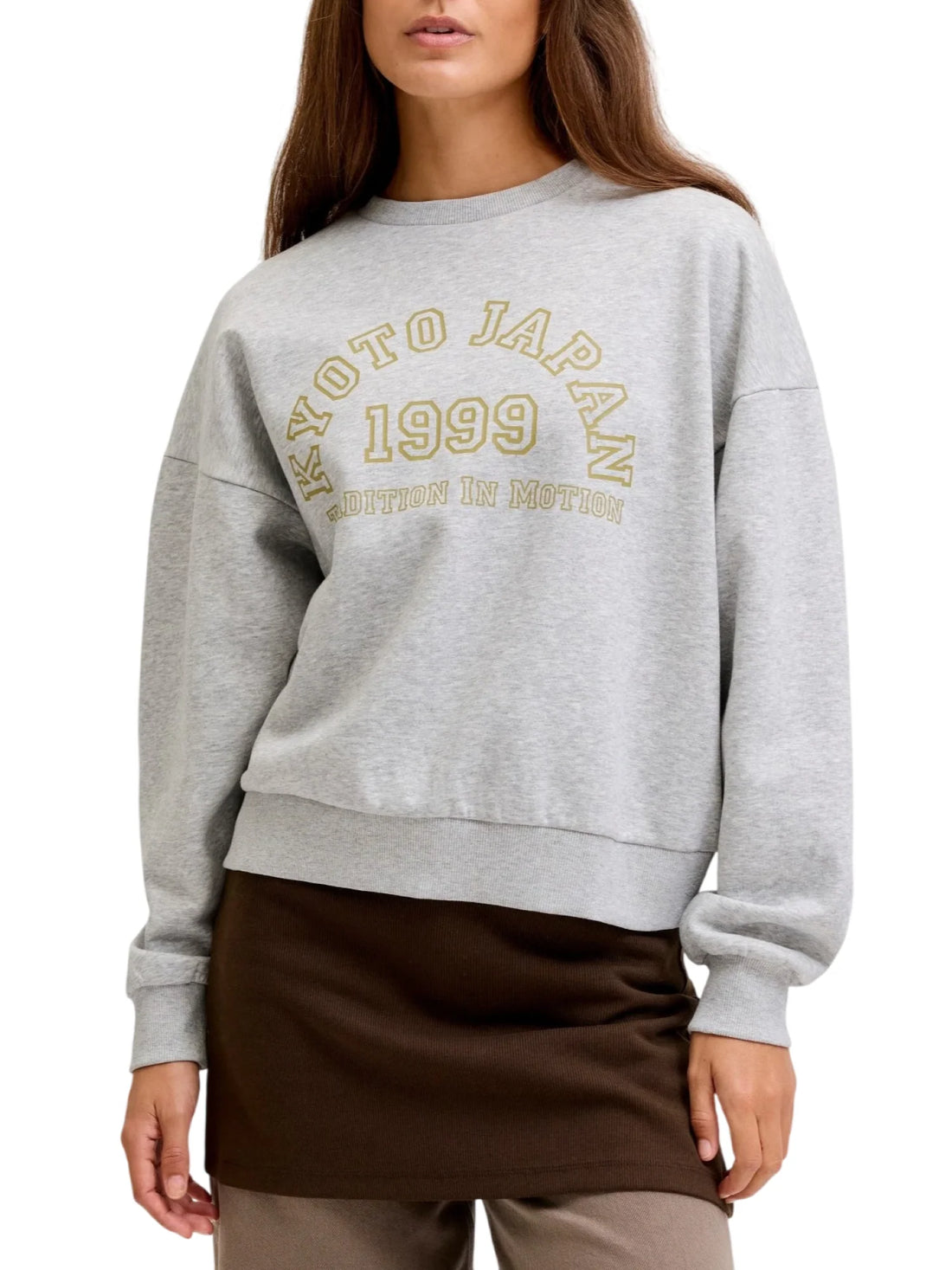 Jjxx felpa donna Kyoto Japan grigio