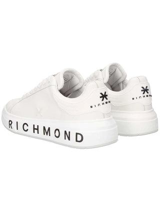 John Richmond sneakers uomo in pelle stampa logo bianco 31016 A John RICHMOND 