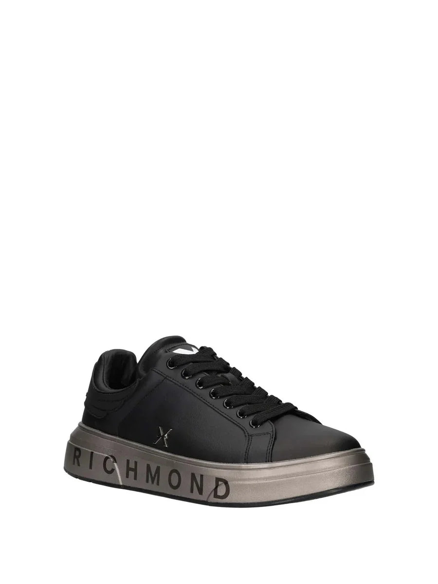 John Richmond sneakers uomo Action Leather in pelle nero 32403 F John RICHMOND 