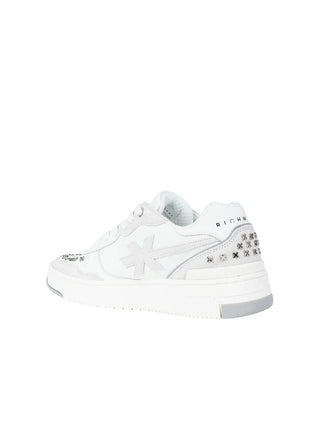 John Richmond sneakers uomo in ecopelle e suede bianco grigio 32417 A John RICHMOND 