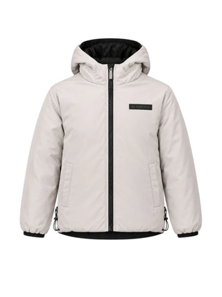 John Richmond giubbino imbottito con cappuccio bambino Garuta nero grigio RBA26036GB BLACK John RICHMOND 