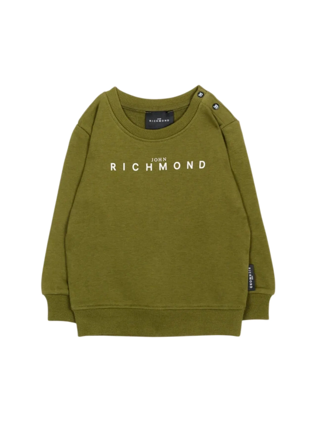 John Richmond felpa neonato Pashiri con logo verde