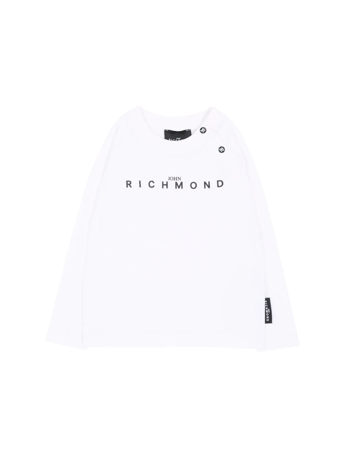 John Richmond T-shirt manica lunga neonato Singix bianco