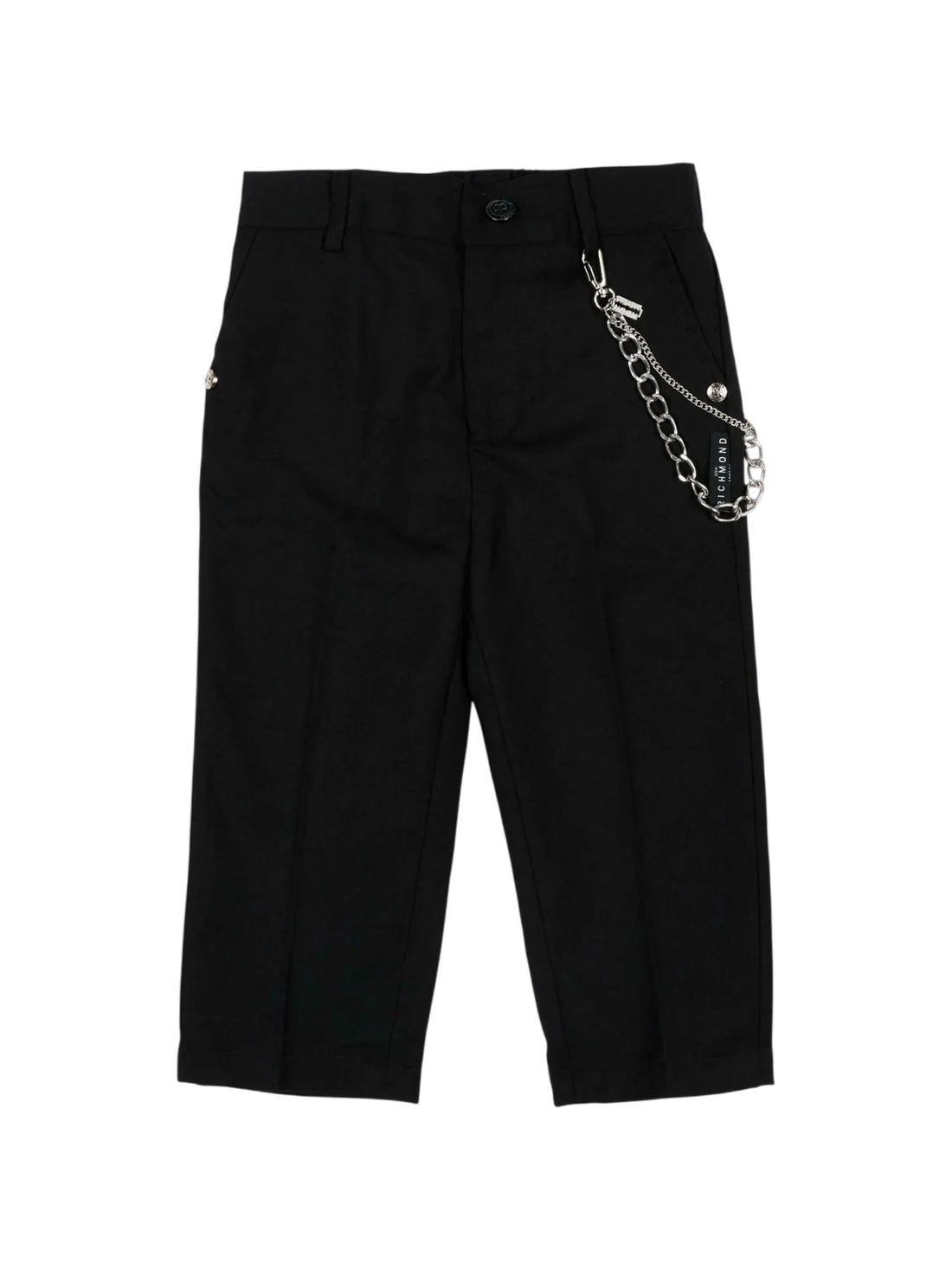 John Richmond pantaloni neonato con catenella Kambi nero