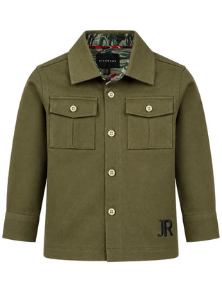 John Richmond camicia neonato con tasconi verde militare RIA26107CA GREEN MILITARY John RICHMOND 
