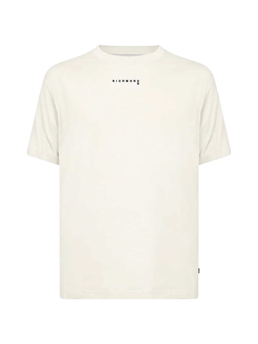 John Richmond T-shirt uomo manica corta con logo Hatars bianco latte