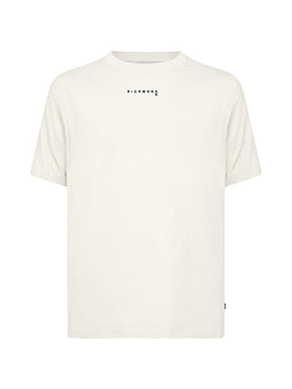 John Richmond T-shirt uomo manica corta con logo Hatars bianco latte UMA26025TS OFF-WHITE John RICHMOND 