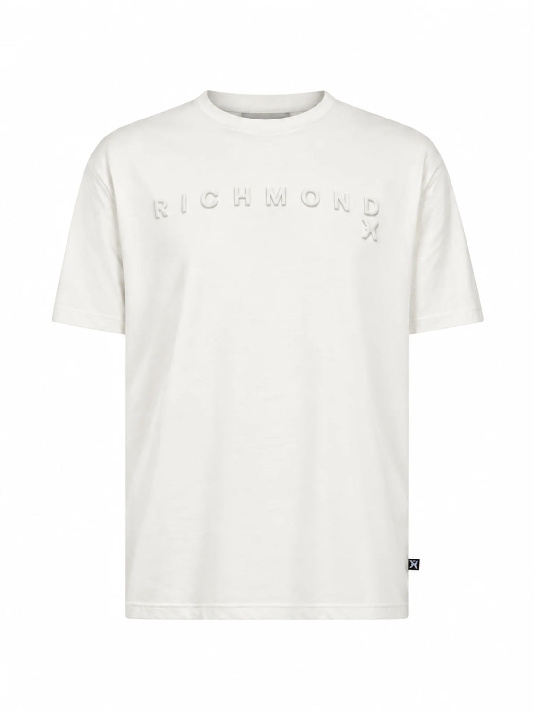 John Richmond T-shirt manica corta con logo Hiyer panna