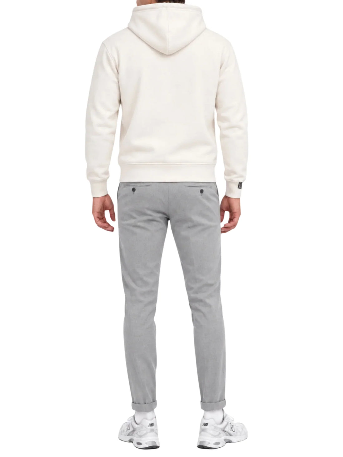 John Richmond felpa con cappuccio uomo Kadam panna