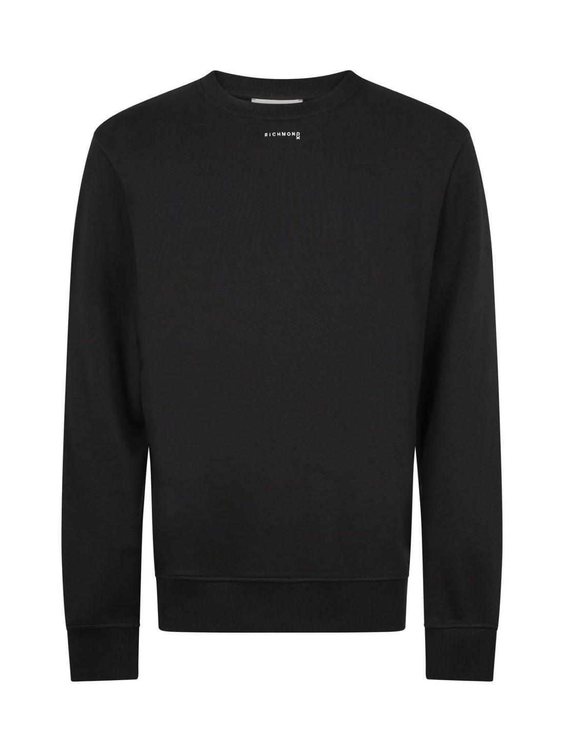 John Richmond felpa uomo Josa con ricamo logo nero