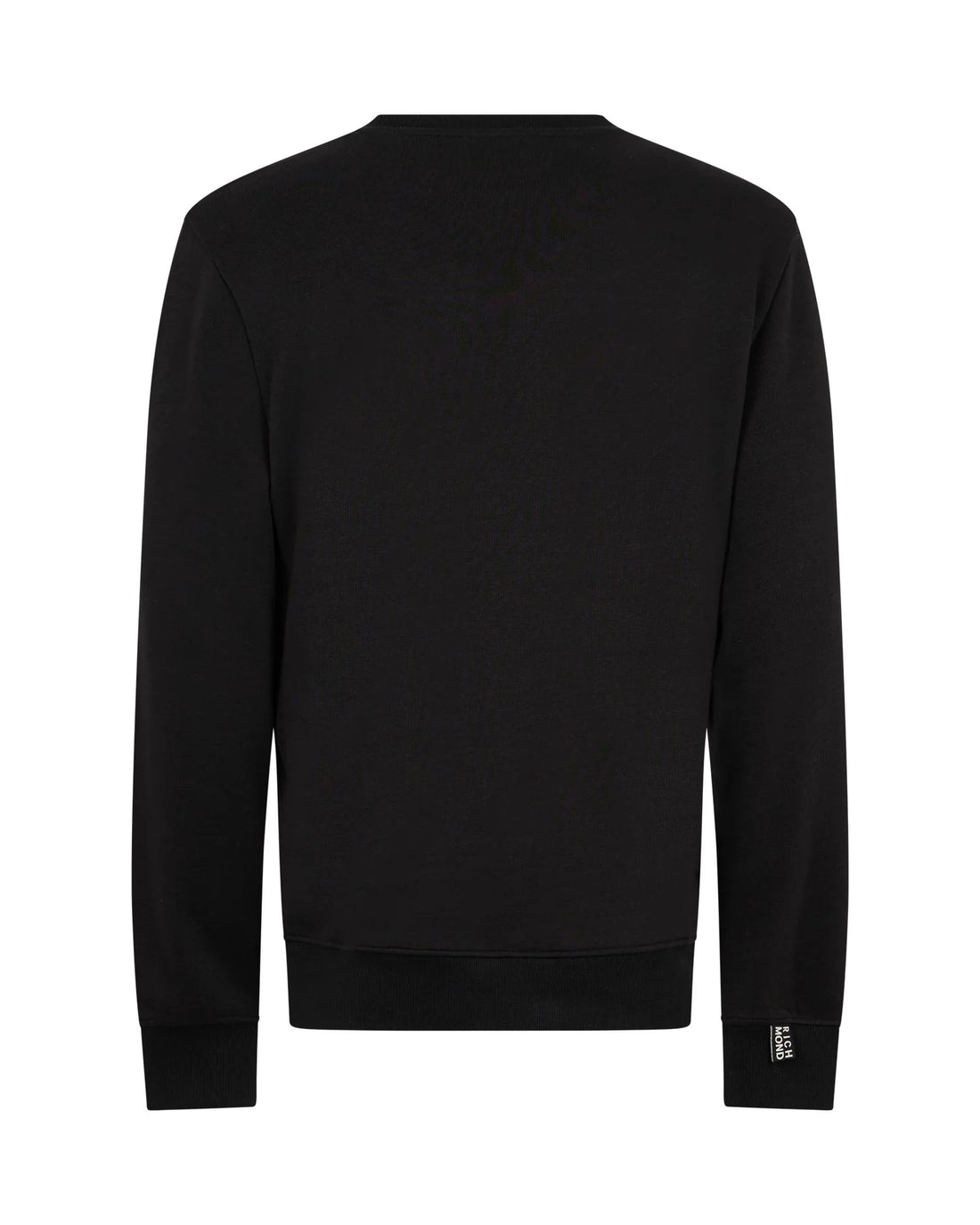 John Richmond felpa uomo Josa con ricamo logo nero
