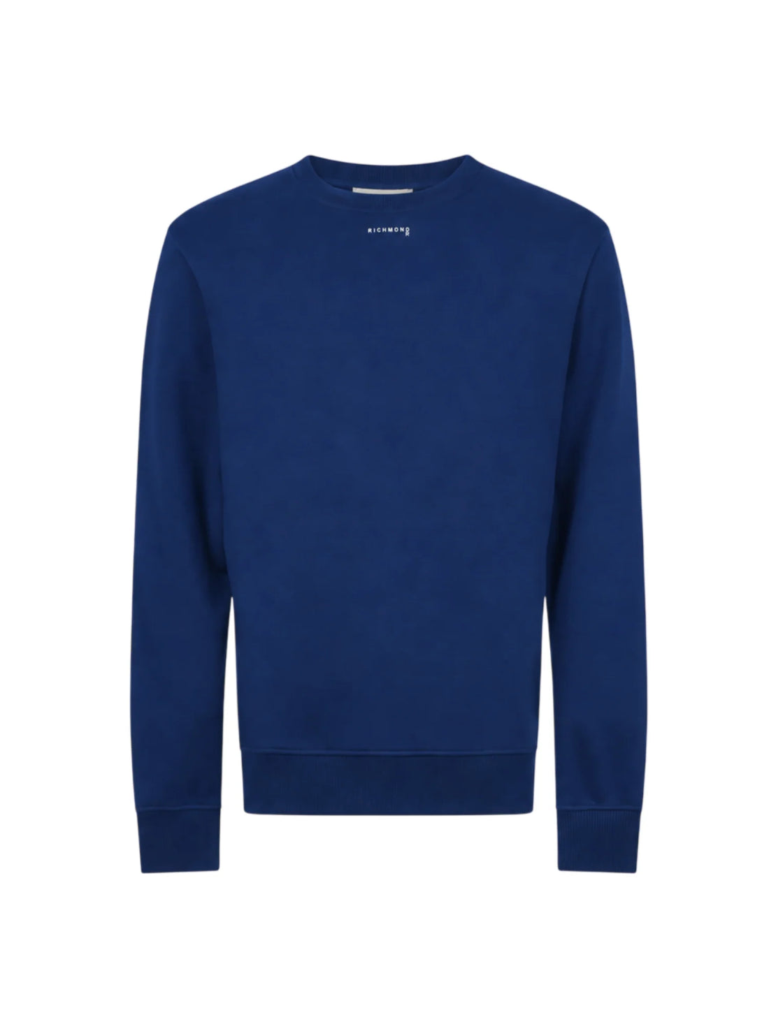John Richmond felpa uomo Josa con ricamo logo blu