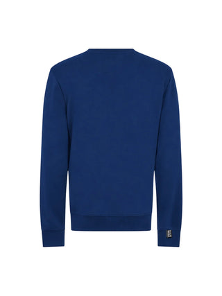 John Richmond felpa uomo Josa con ricamo logo blu UMA26030FE BLUE PAGEANT John RICHMOND