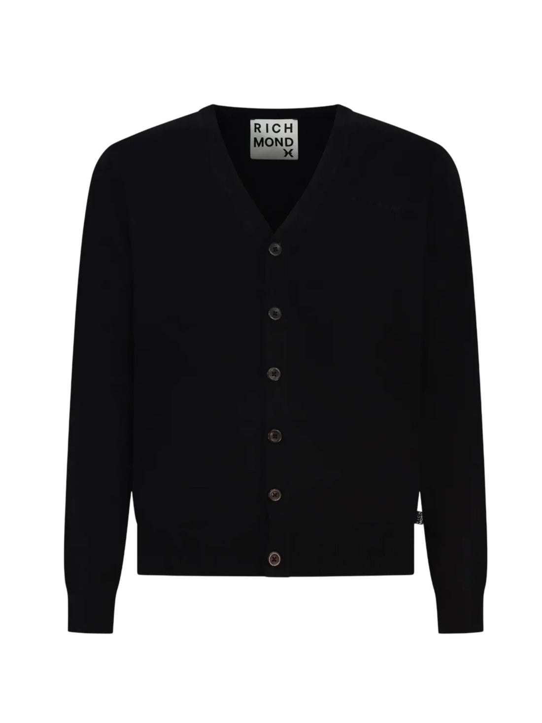 John Richmond cardigan uomo Mekliga misto viscosa nero