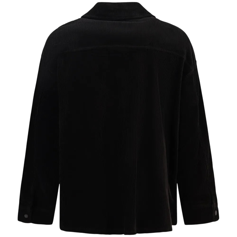 John Richmond camicia uomo in velluto millerighe Orcha nero