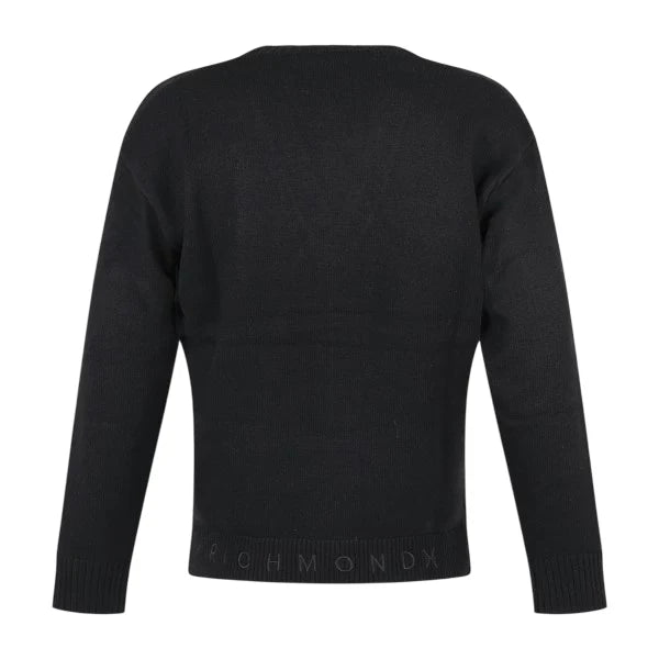 John Richmond cardigan uomo Planio misto lana e cashmere nero