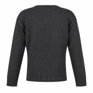 John Richmond cardigan uomo Planio misto lana e cashmere grigio UMA26165CD GREY DARK MELANGE John RICHMOND