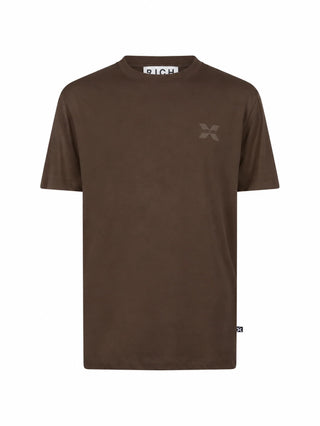 John Richmond T-shirt uomo manica corta Thimpor marrone UMA26172TS COFFEE John RICHMOND