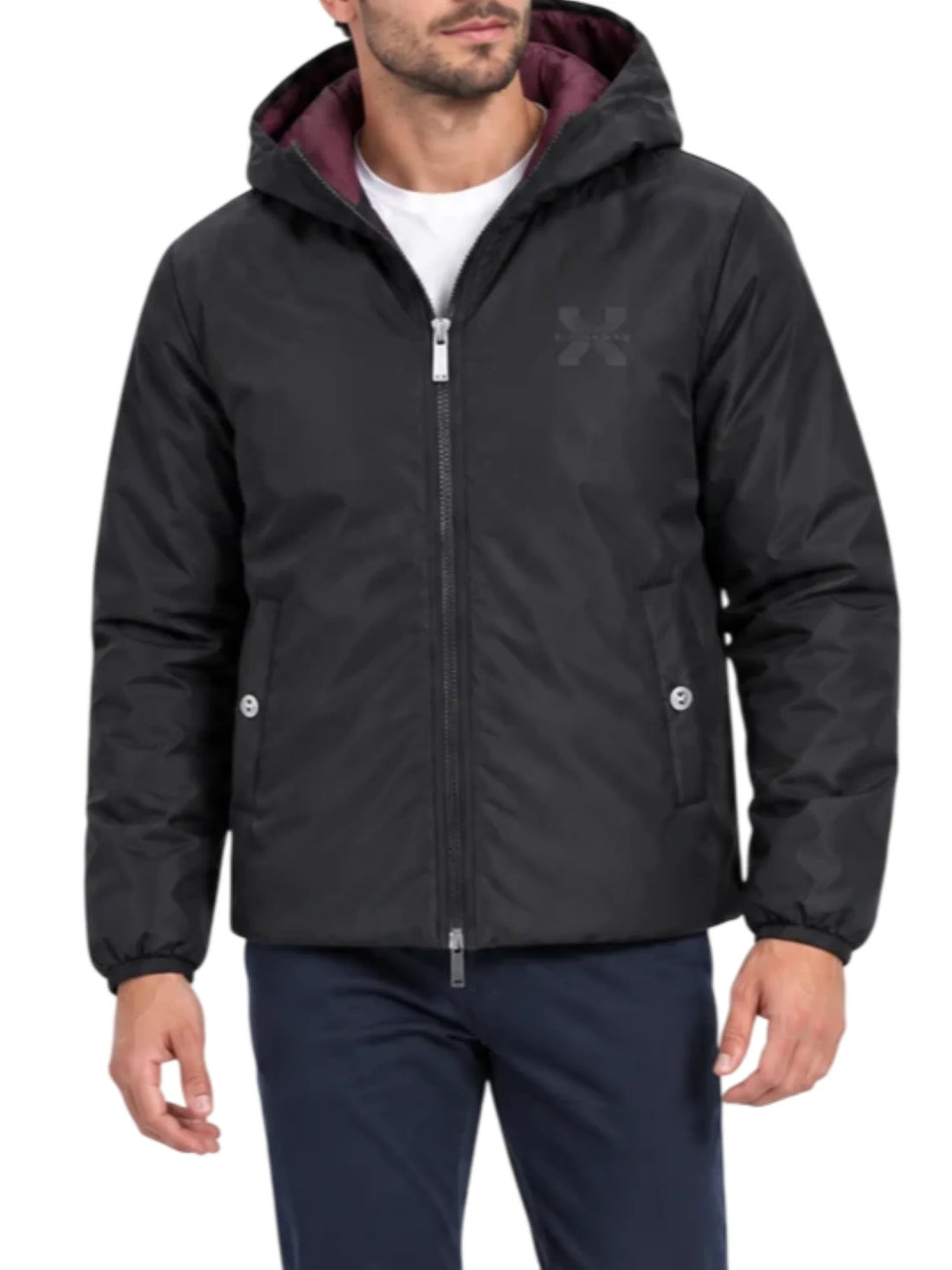 John Richmond giubbino imbottito uomo reversibile Buggia nero