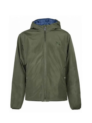 John Richmond giubbino imbottito uomo reversibile Buggia verde blu UMA26176GB GREEN FOREST NIGHT John RICHMOND