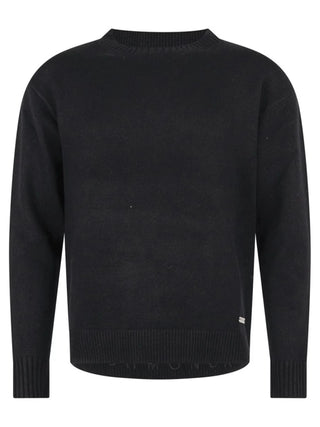 John Richmond maglia uomo misto lana e cashmere nero UMA26181MA BLACK John RICHMOND 