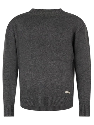 John Richmond maglia uomo misto lana e cashmere grigio UMA26181MA GREY DARK John RICHMOND 