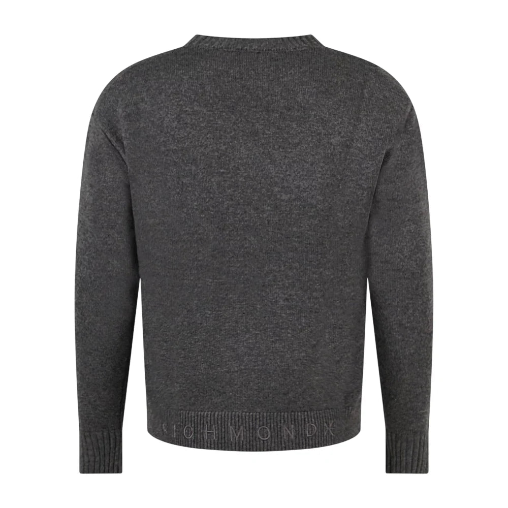 John Richmond maglia uomo misto lana e cashmere grigio