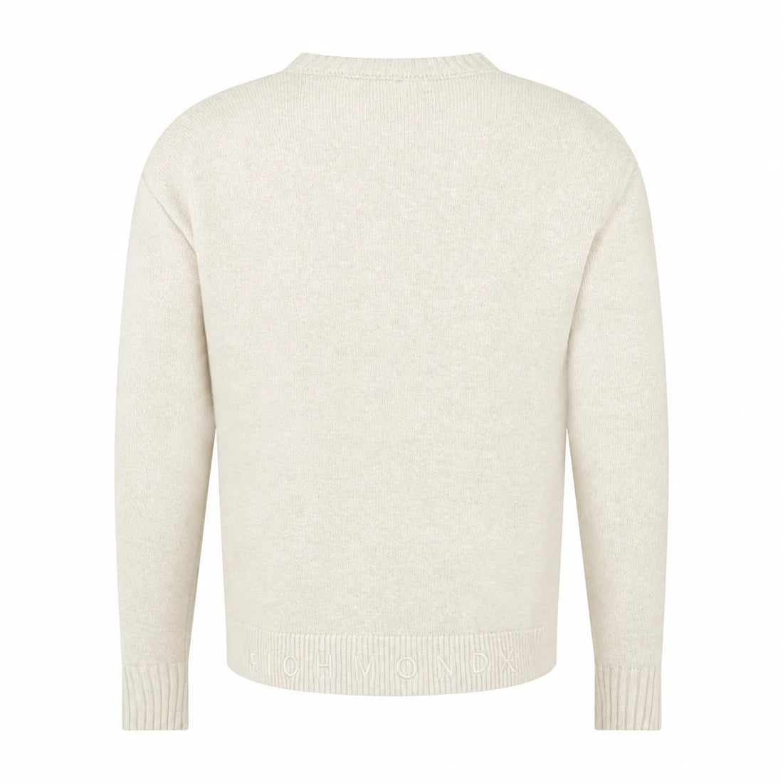 John Richmond maglia uomo misto lana e cashmere panna