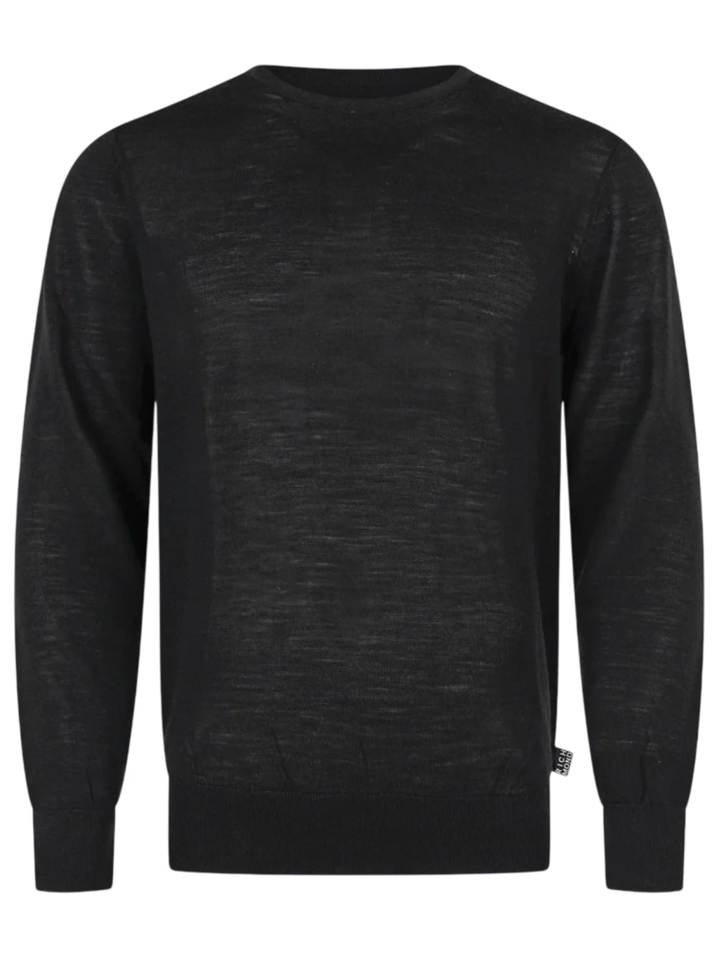 John Richmond maglia girocollo uomo in lana Merinos nero – Mxm Fashion