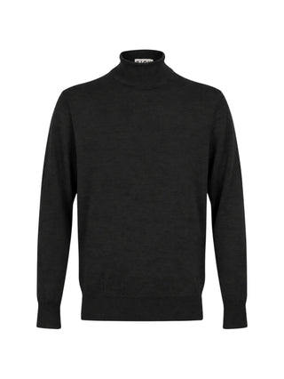 John Richmond maglia dolcevita uomo Mosio in lana nero UMA26284LU BLACK John RICHMOND 