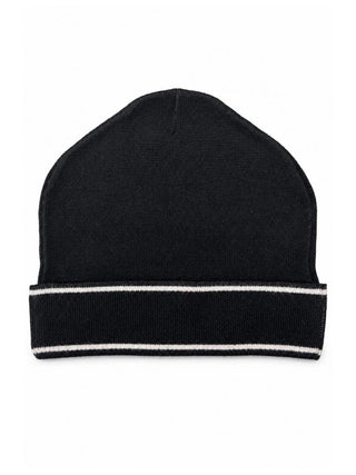 John Richmond cappello uomo in maglia con logo nero UXA26016HA BLACK John RICHMOND