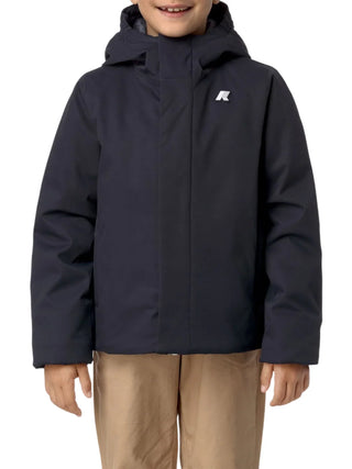 K-Way piumino bambino Jacko con cappuccio blu K1128FW AL9 K-WAY 