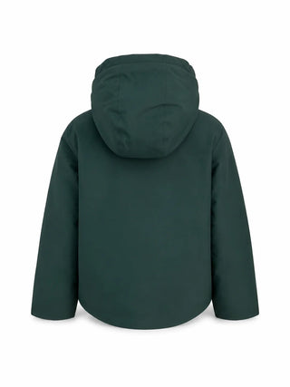 K-Way piumino bambino Jacko con cappuccio verde scuro K1128FW DAA K-WAY