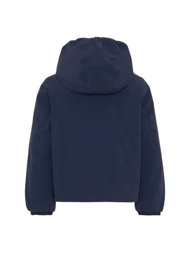 K-Way piumino reversibile bambino Jack con cappuccio blu celeste