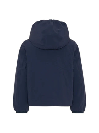 K-Way piumino reversibile bambino Jack con cappuccio blu celeste K71337W DBH K-WAY
