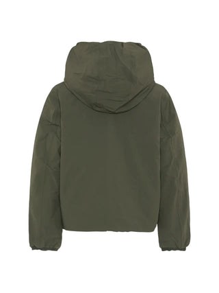 K-Way piumino reversibile bambino Jack con cappuccio nero verde militare K71337W DBZ K-WAY 