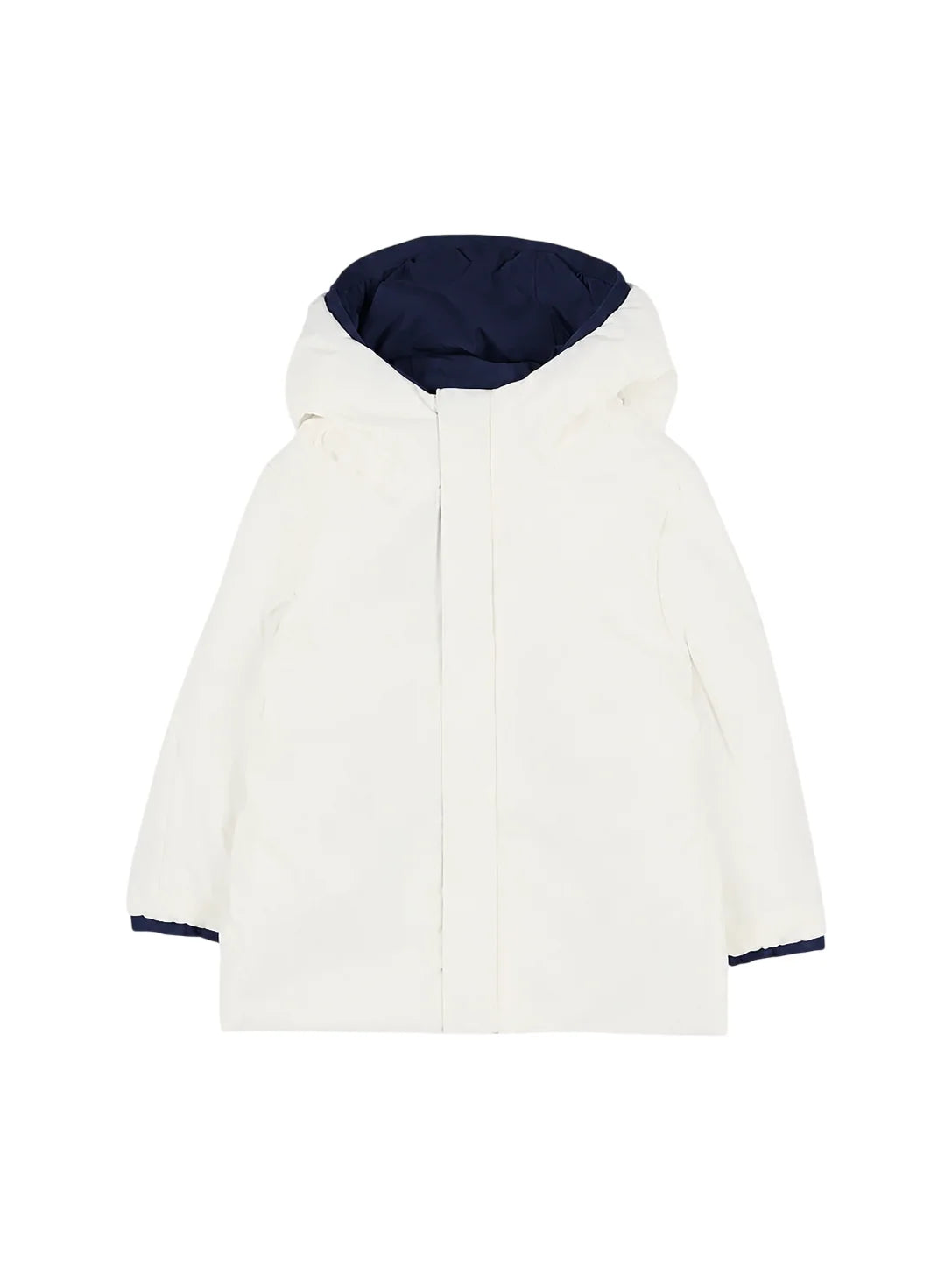 K-Way piumino reversibile neonato Jack con cappuccio blu bianco