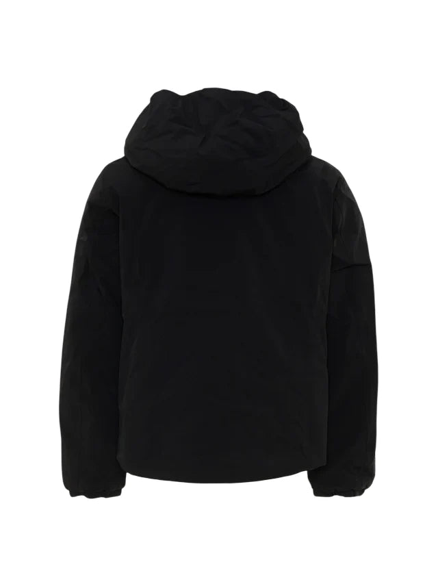 K-Way giubbino bambina Lily con cappuccio nero fucsia