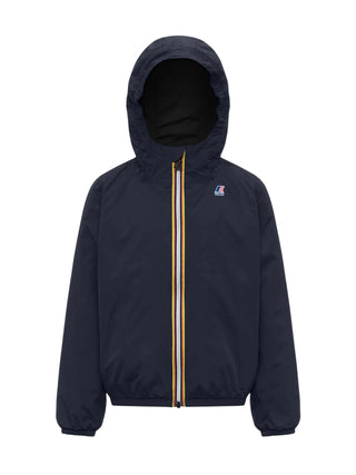 K-Way piumino unisex bambino Claude Le Vrai con cappuccio blu K7141FW K89 K-WAY 