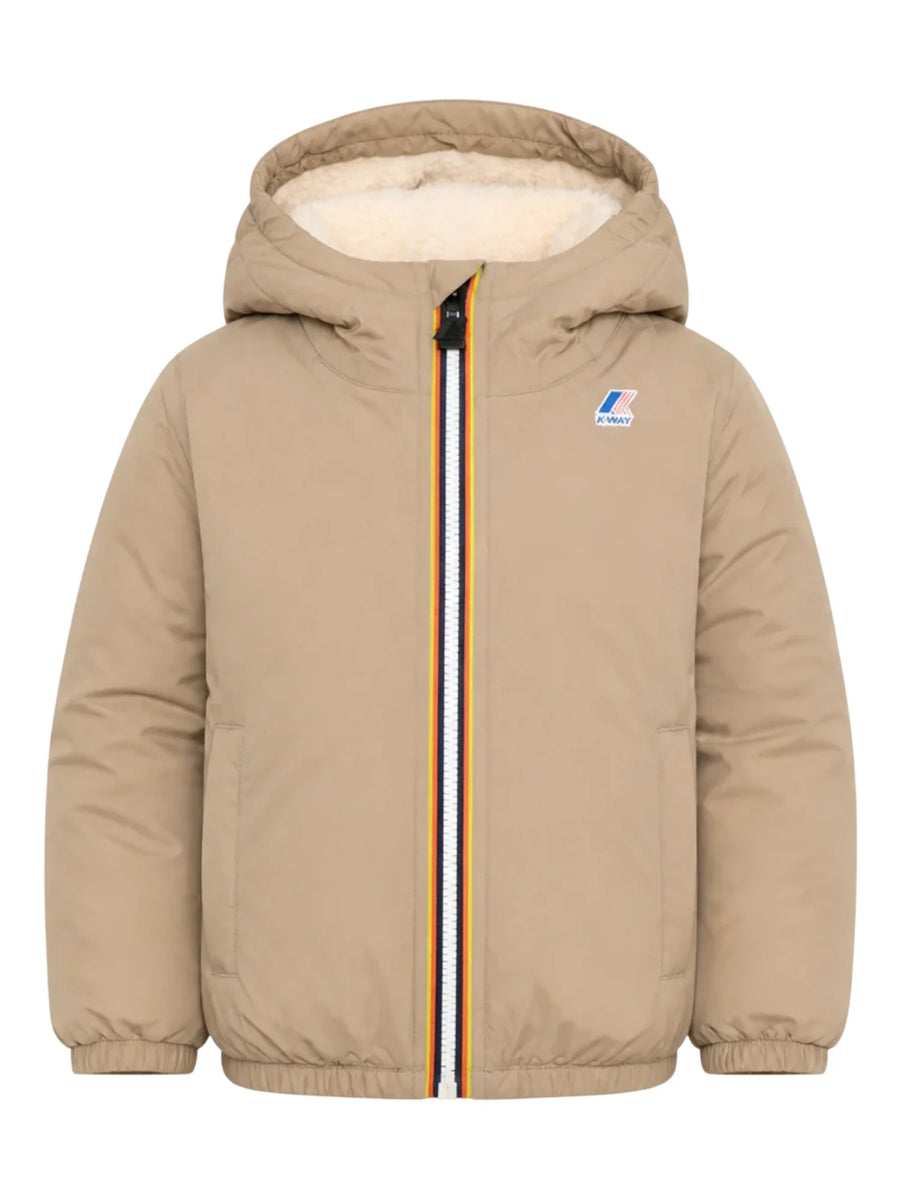 K-Way giubbino imbottito neonato Le Vrai Claudine Orsetto tortora K7142RW WG9 K-WAY 
