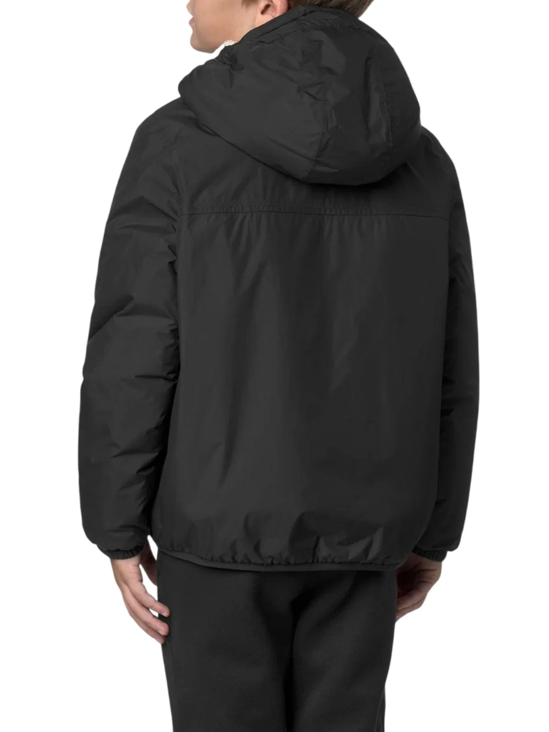K-way piumino Le Vrai bambino con cappuccio nero