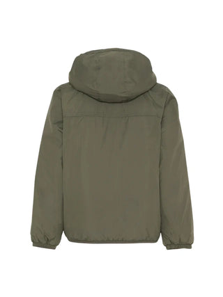 K-Way piumino unisex bambino Le Vrai Claude con cappuccio verde militare K7142TW WMR K-WAY 